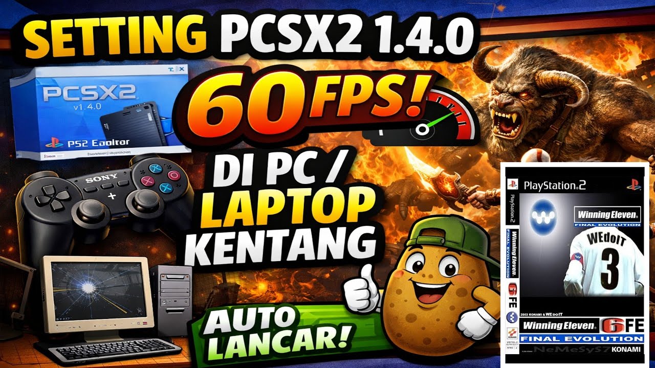 SETTING 100% LANCAR PCSX2 PC/LAPTOP JADUL 