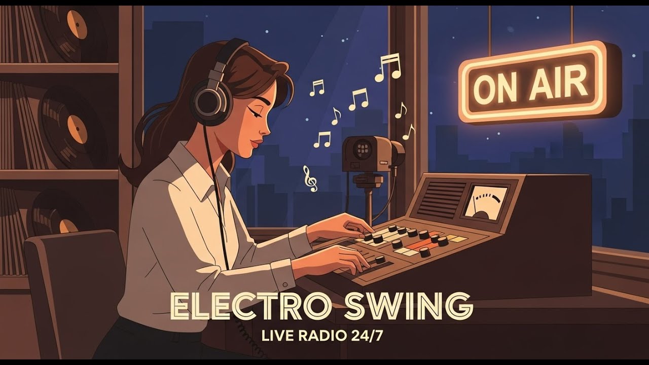 [LIVE REPLAY] Electro Swing Radio – 24/7 Non-Stop Grooves for Work, Study, Party | Retrovibe FM 📻