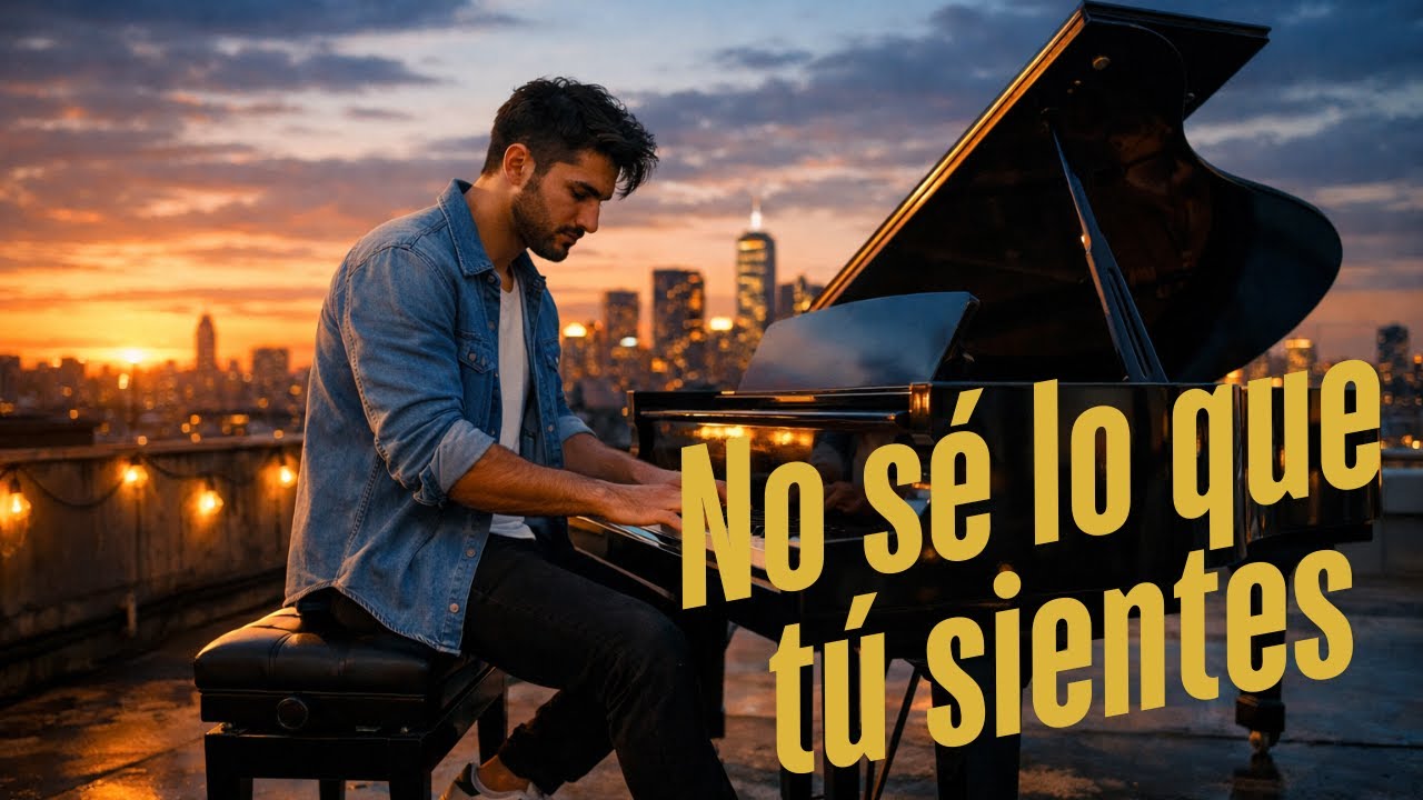 No sé lo que tú sientes | Canción romántica de amor y dudas.