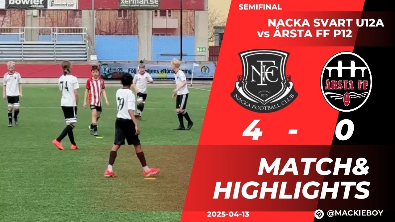 Årsta FF P2012 vs Nacka Svart – Semifinal i Eskilstuna Cupen 🏆