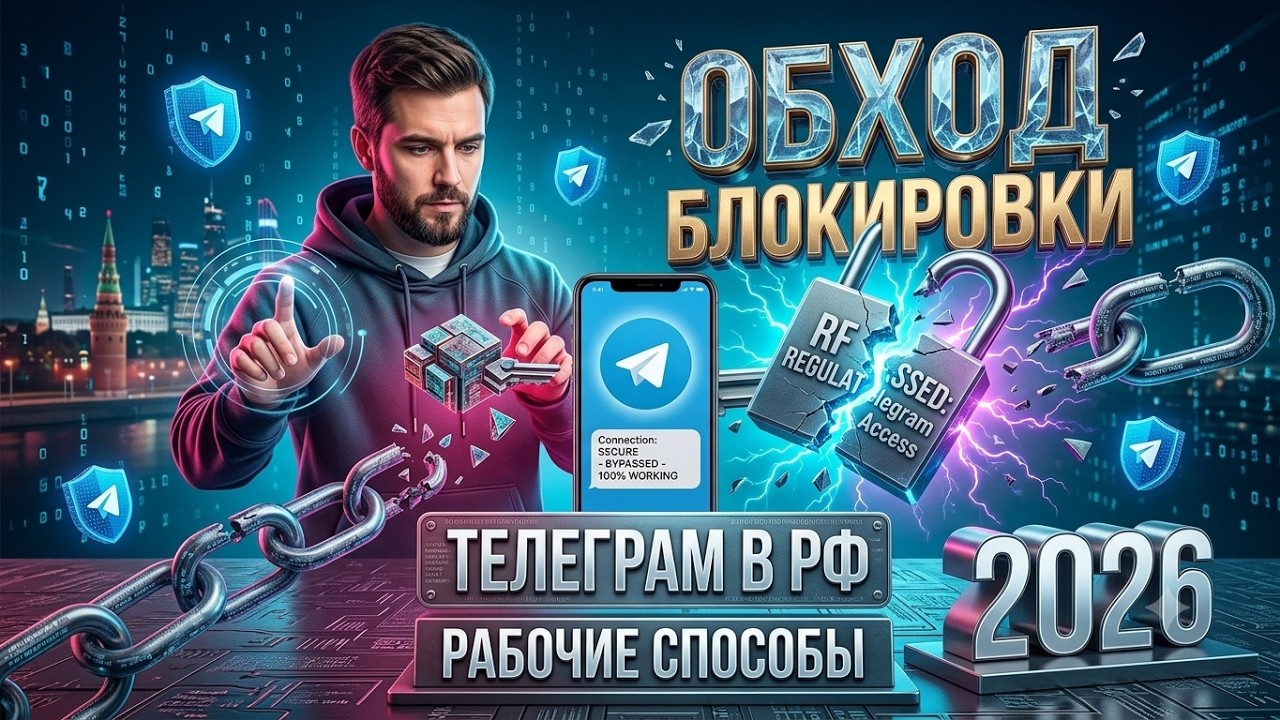ТЕЛЕГРАМ РАБОТАЕТ! 🔥 Как Обойти Блокировку ТГ в РФ 2026?! Рабочий Фикс Телеграма | Обход Запрета ТГ