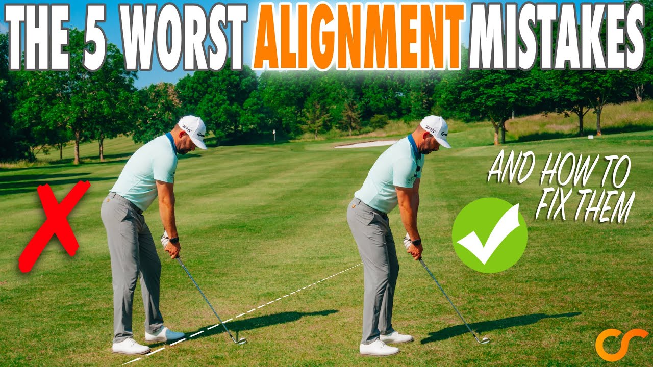 The 5 WORST ALIGNMENT MISTAKES Golfers Make & How To Easily Fix Them