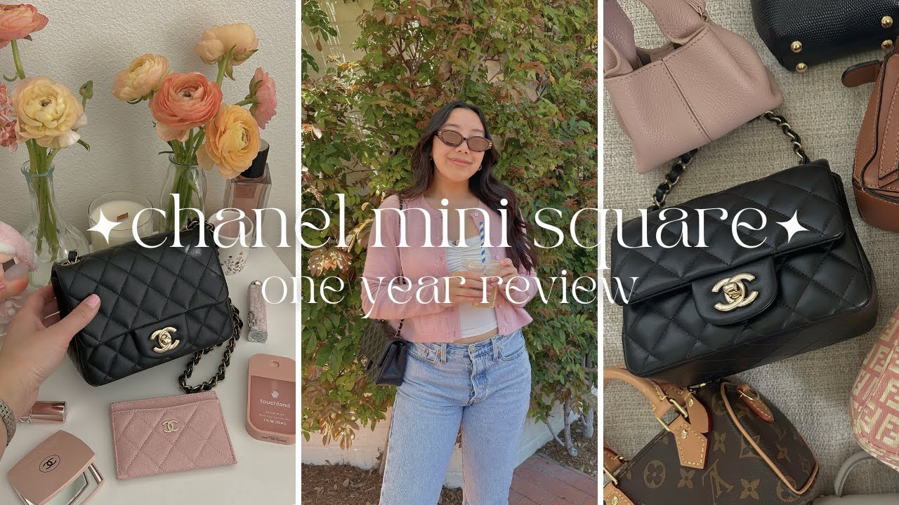chanel mini square flap one year review! is it still worth it?