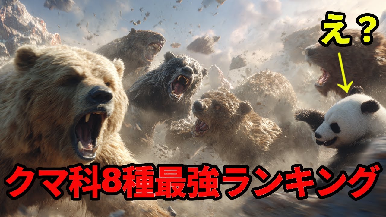 クマ科8種最強ランキング