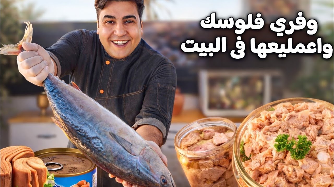 طريقة تصنيع التونة المعلبة وفرى فلوسك واعملى التونة البيتى الطعم نفس الطعم والكمية رهيبة