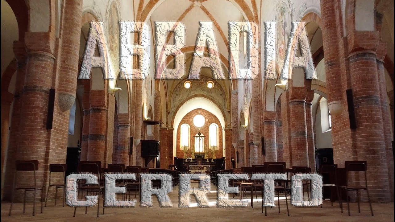 Abbadia Cerreto vista dell'interno con Drone
