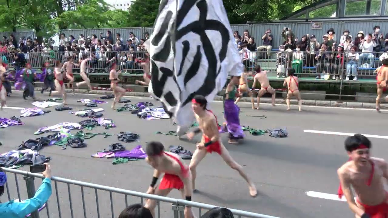 北海道大学”縁”【4K】／パレード南５丁目会場（10日午後）／第32回YOSAKOIソーラン祭り2023