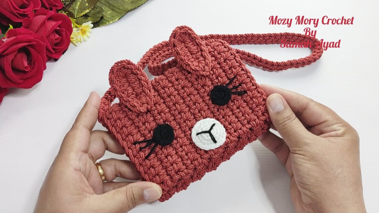 شنطة أطفال كروشيه للعيد/شنطة أطفال أميجرومى crochet bag