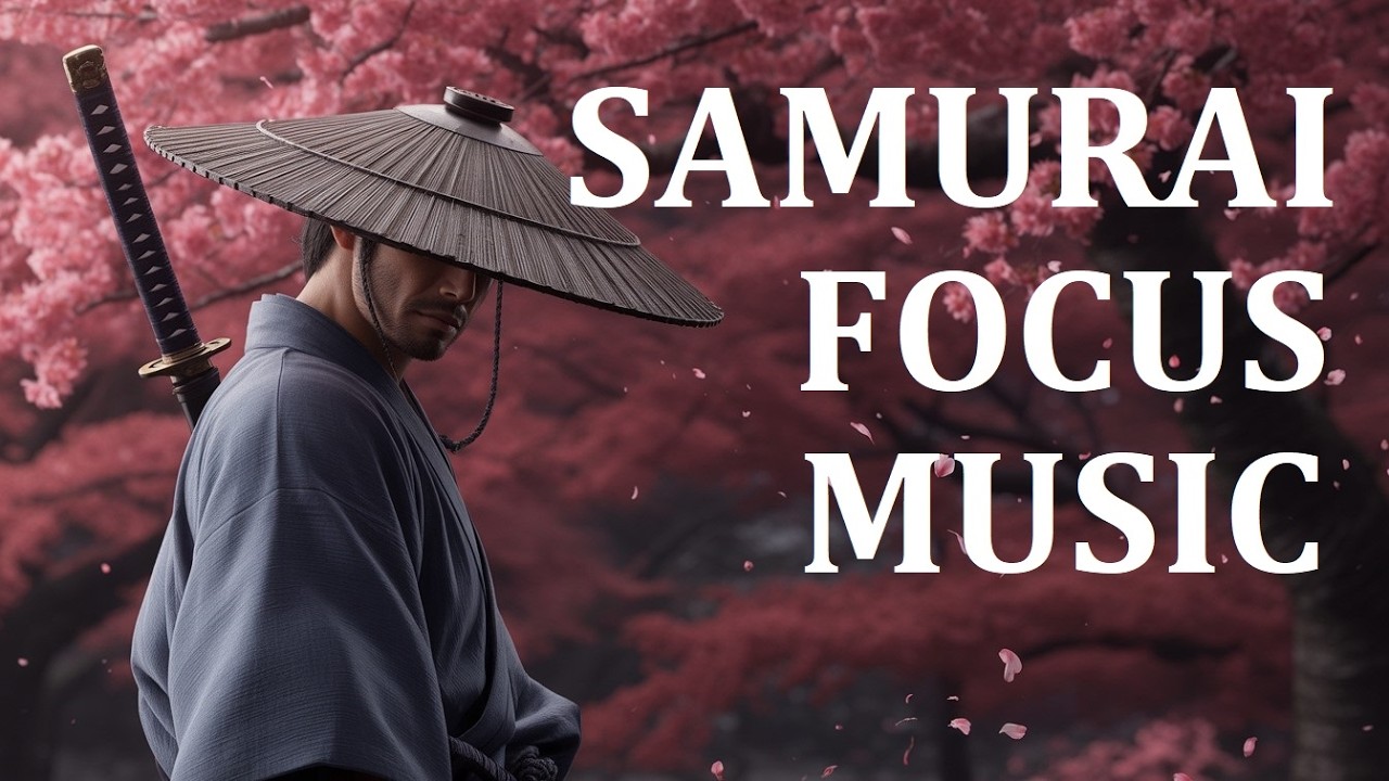 Samurai Focus Music for Studying 🌸 Japanese Zen Study Music with Rain & Shakuhachi (20 Minutes)