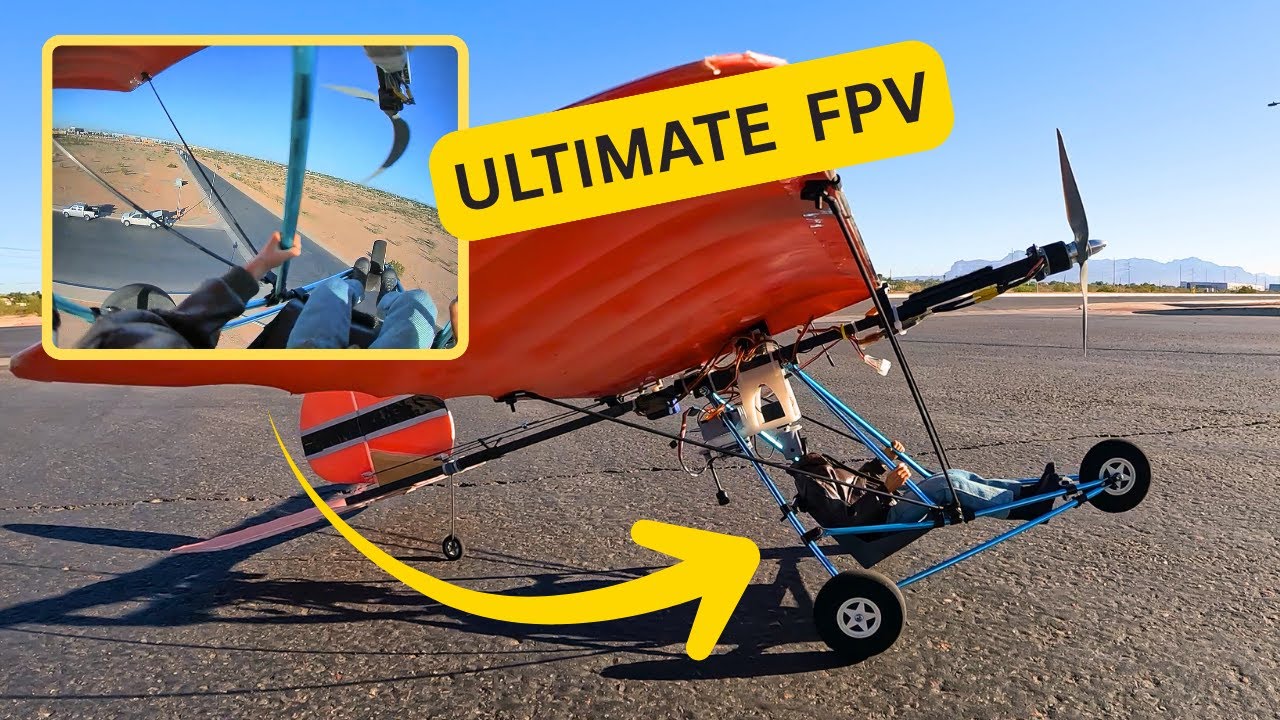 Ультралегкий FPV-самолёт с модифицированной ручкой управления — захватывающий полёт
