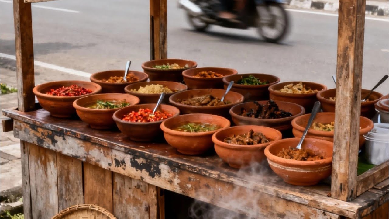 #kuliner masakan khas Bugis:menu,nasi campur&nasi kuning#lauk pauk:palekko manu,nasu bale,bale tunu.