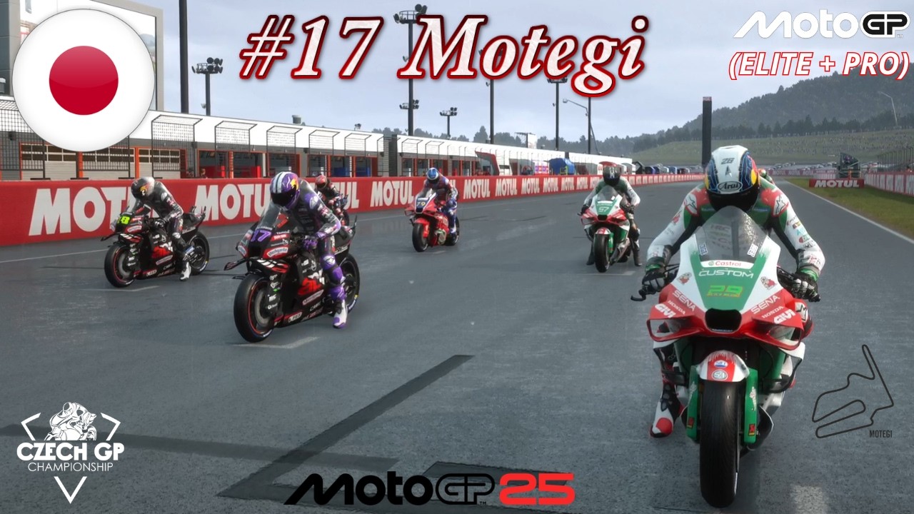 #17 JapaneseGP, Motegi, Czech GP Championship z.s. - závod skupiny ELITE a PRO, MotoGP 25, PS5/PS4