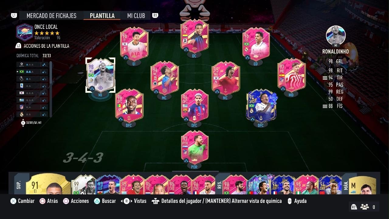 RECOMPENSAS RANGO 4 + PLANTILLA CON PELÉ 99 Y RONALDINHO 98!!! - FIFA 23