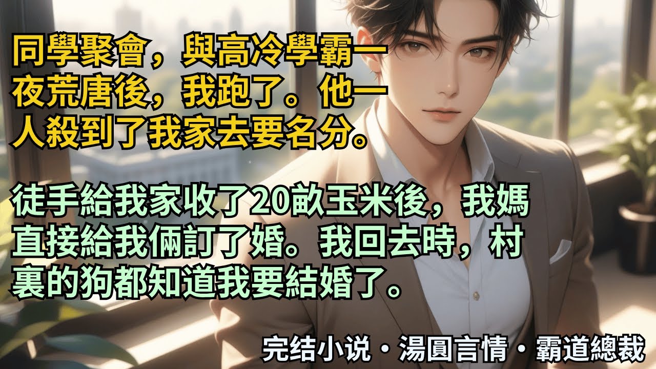 【完結小說】意外與高冷學霸一夜荒唐後，我跑了。他一人殺到了我家去要名分。徒手給我家收了20畝玉米後，我媽直接給我倆訂了婚。我回去時，村裏的狗都知道我要結婚了。