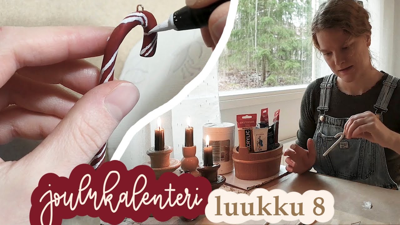 JOULUKALENTERI luukku 8 | Askarrellaan joulukuusen koristeita | Siskoset