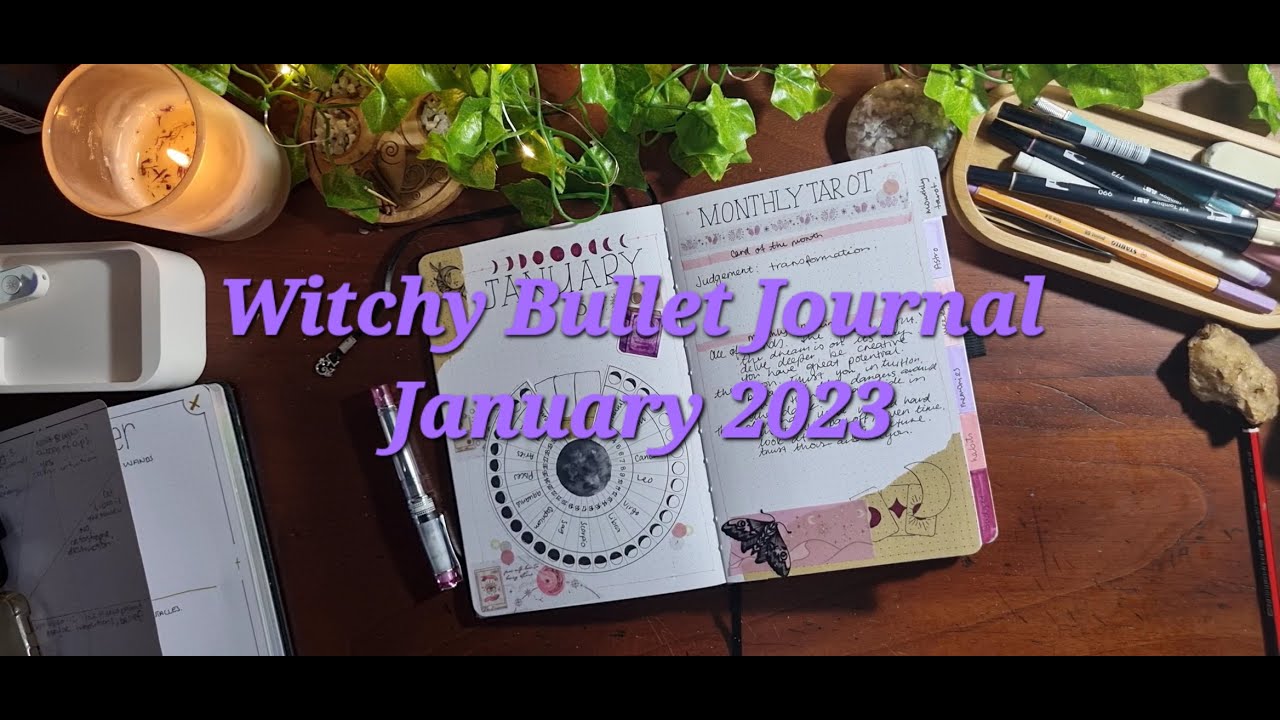 WITCHY BULLET JOURNAL| January 2023 Astrology Set Up and Tarot Pull