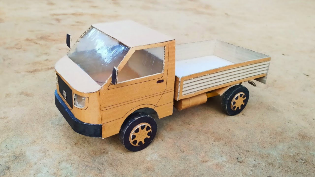 Building A Cardboard Ashok Leyland Dost Model