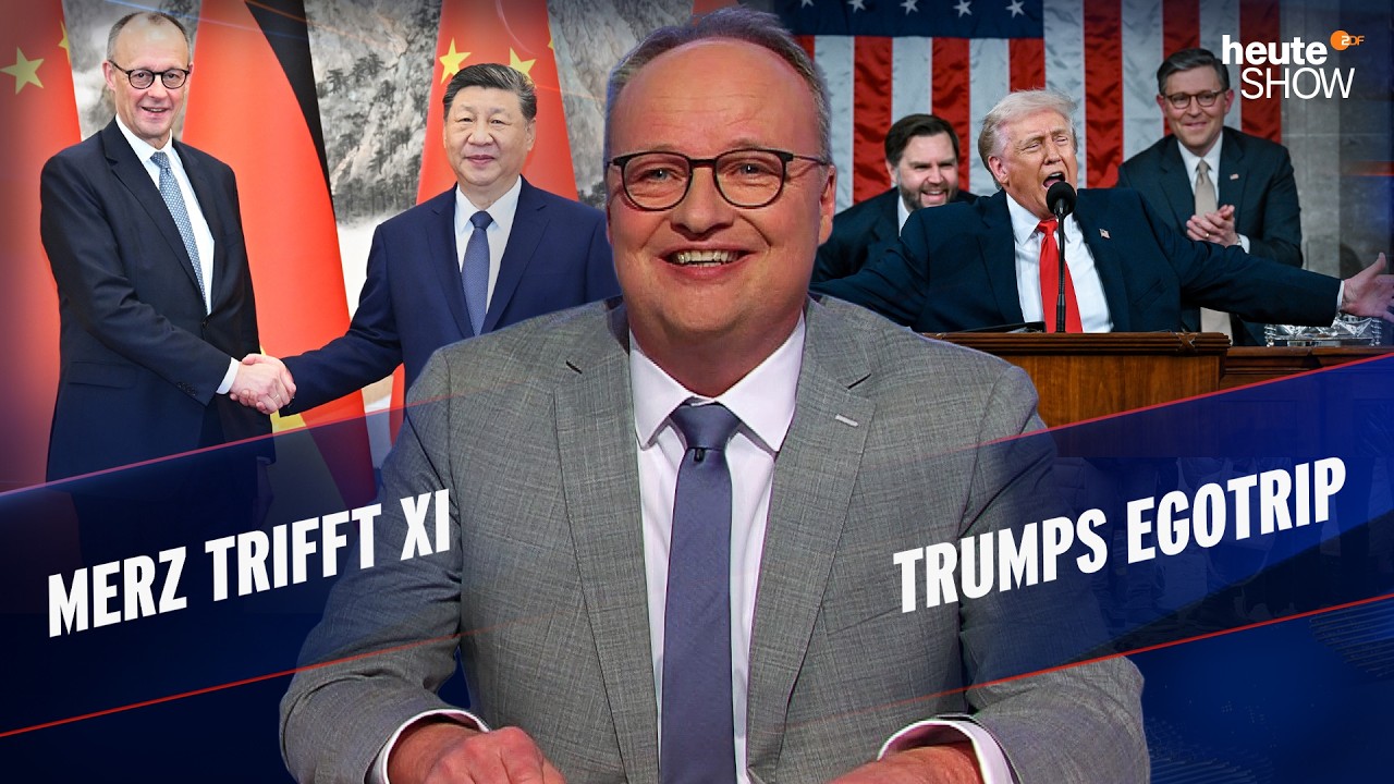 Merz flirtet mit China, Trump nur mit sich selbst | heute-show vom 27.02.2026