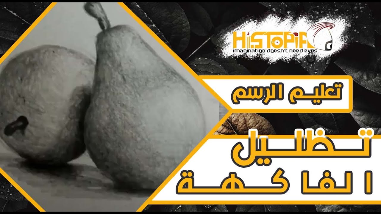 #12 الدرس11 - تعلم رسم و تظليل الطبيعة الصامتة✅ - رسم و تظليل الفاكهة✏️- تعليم الرسم للمبتدئين😋