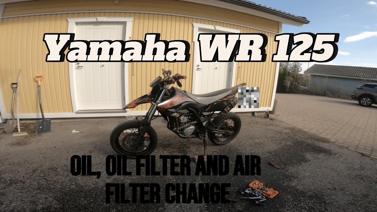 Yamaha WR 125 Oil, Oil Filter and Air Filter Change
