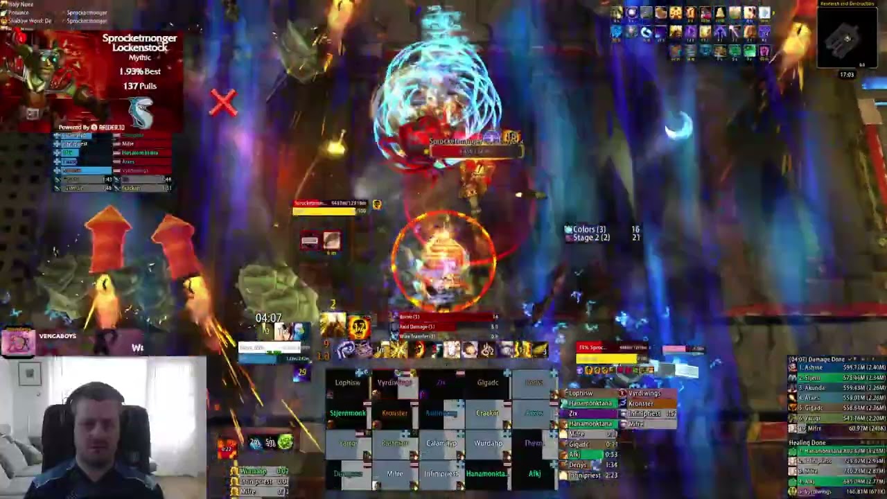 FatSharkYes vs Mythic Sprocketmonger Lockenstock - Discipline Priest PoV
