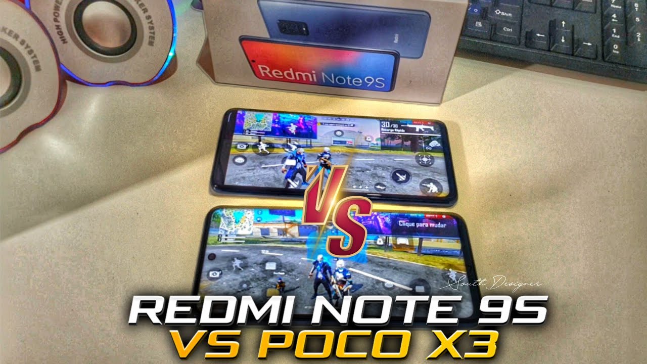 REDMI NOTE 9S VS POCO X3 - COMPARATIVO FREE FIRE