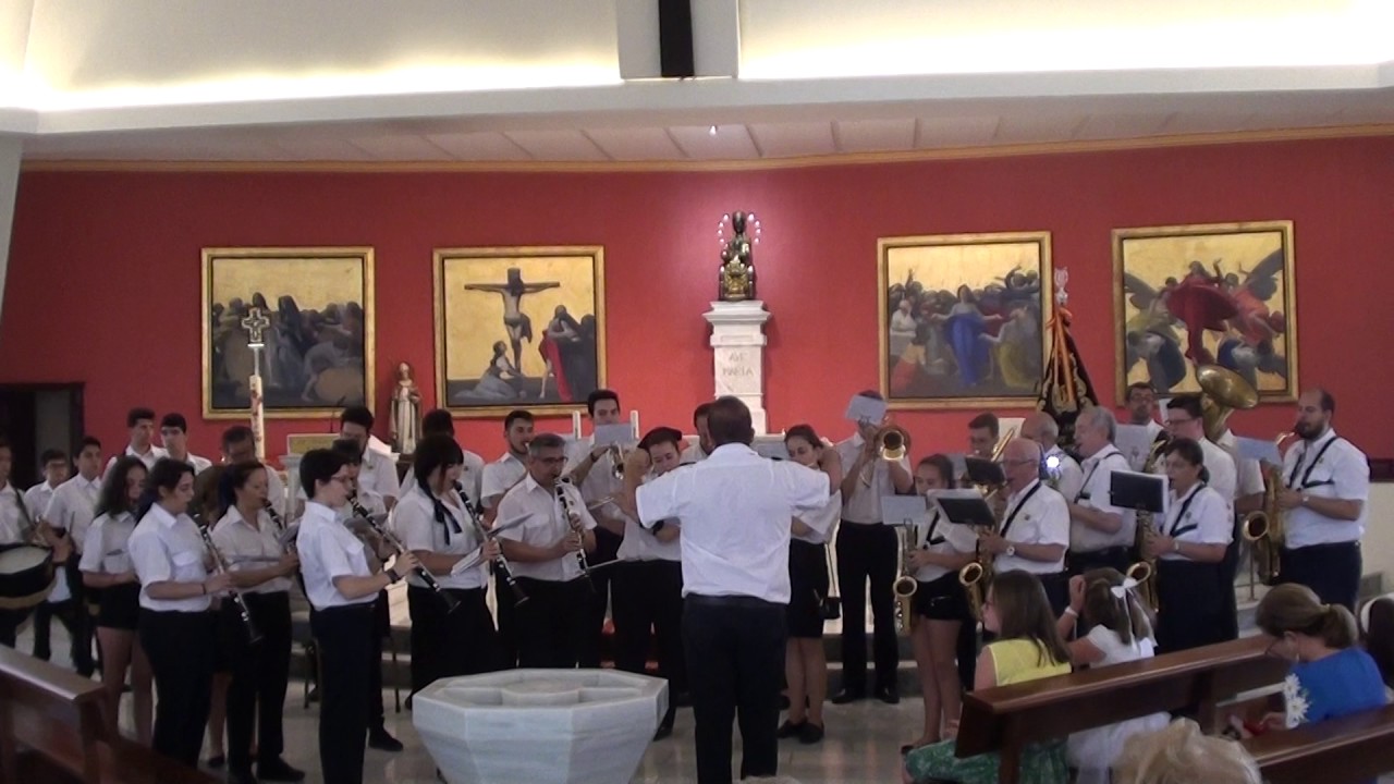 Banda de Música Nuestra Señora de Montserrat.Tocando CONCHA en el Templo de Montserrat