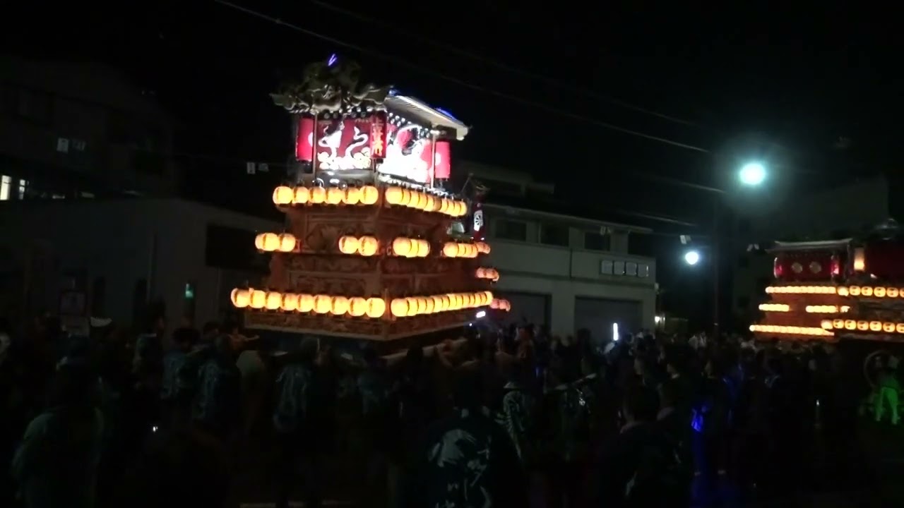 西条祭り2023　令和五年度伊曽乃神社例大祭　御旅所へ出発＆図書館前