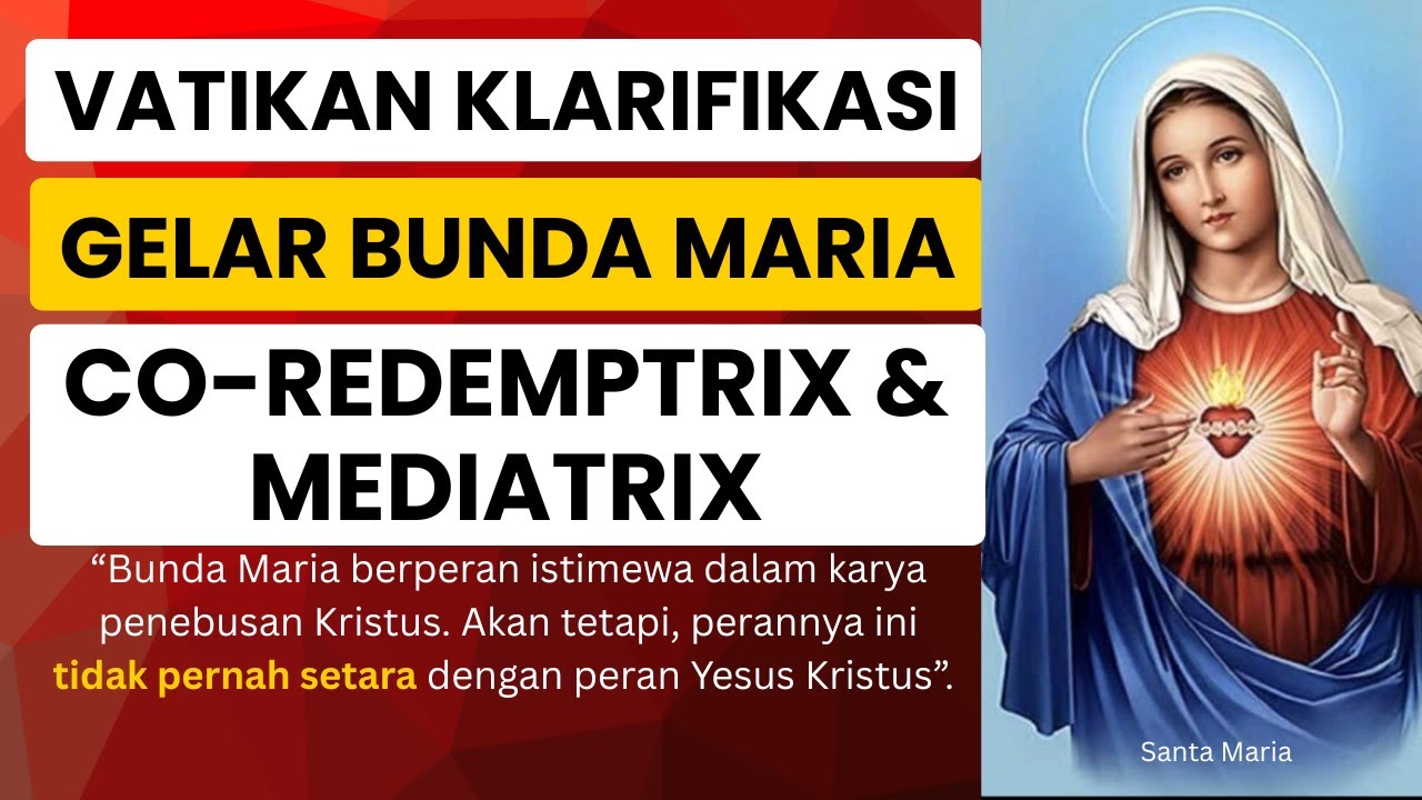 Vatikan Ubah Ajaran tentang Bunda Maria?