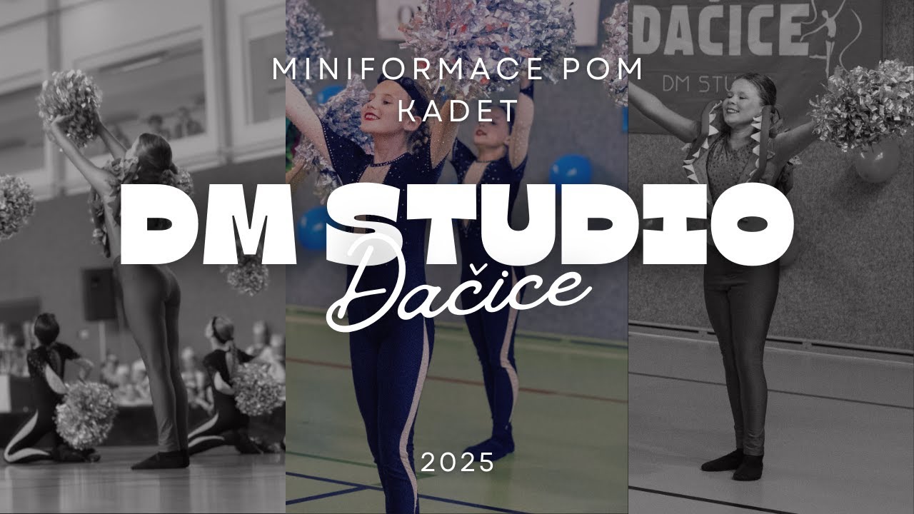 DM Studio Dačice - miniformace pom kadet 2025