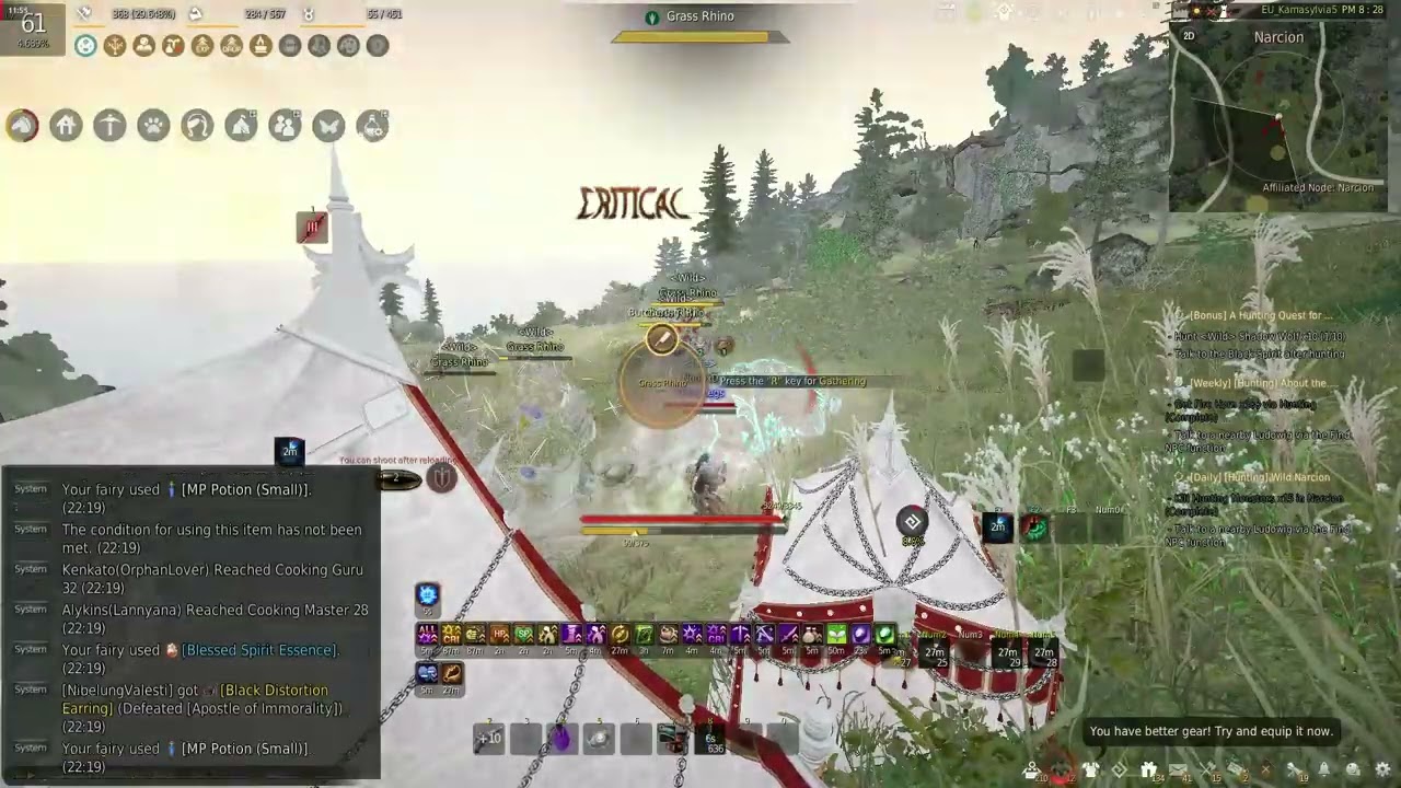 BDO Grass Rhino 1.1bil/hour Musa POV 337kph
