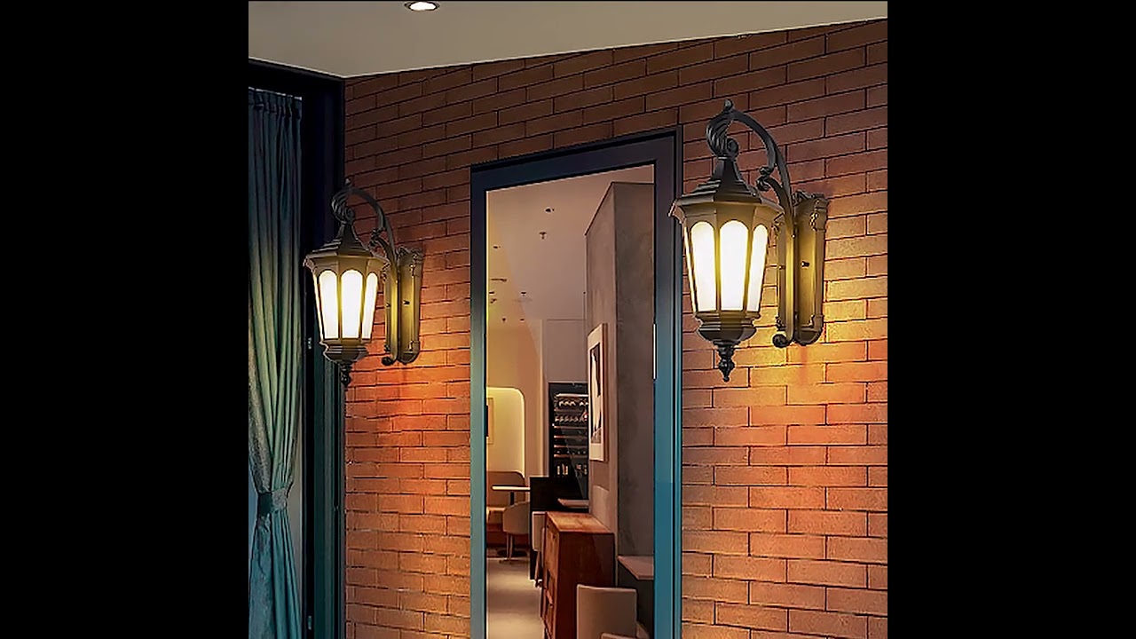Dazuma_Retro Classic Waterproof Wall Lamp Decorative Lighting For Outdoor Balcony