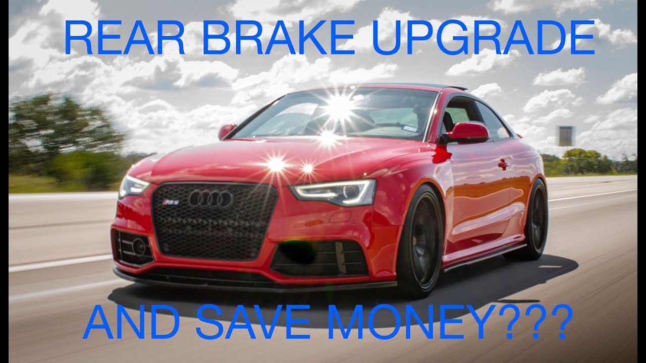 Rear brake upgrade for the Audi RS5