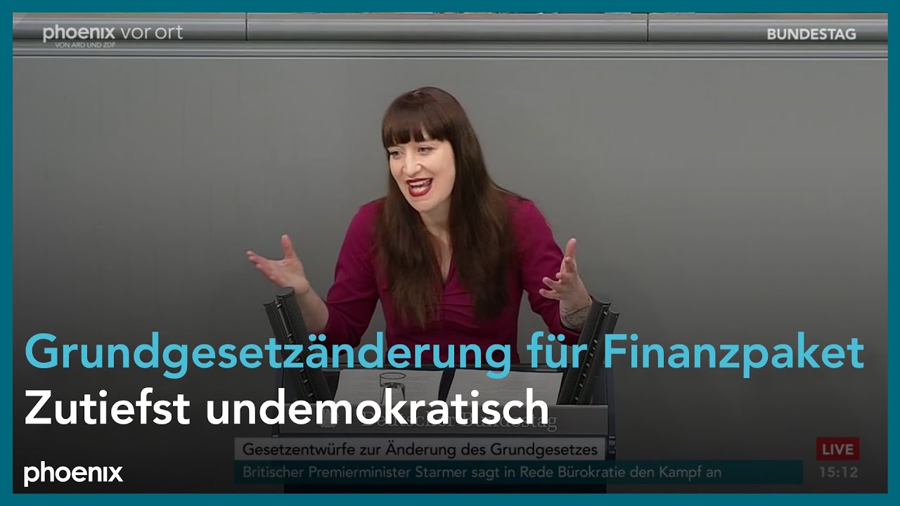 Heidi Reichinnek zur Änderung des Grundgesetzes am 13.03.25