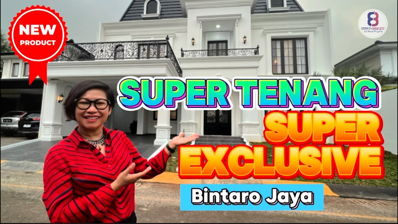 RUMAH DIJUAL MENTENG RESIDENCE BINTARO JAYA AMERICAN CLASSIC STYLE BRAND NEW DENGAN SWIMMING POOL