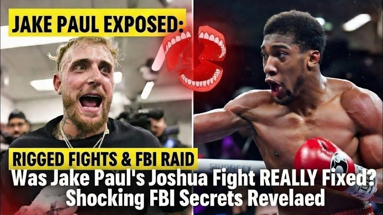 FBI Raids Jake Paul As SCRIPTED Fight Claims Explode Before Joshua Fight