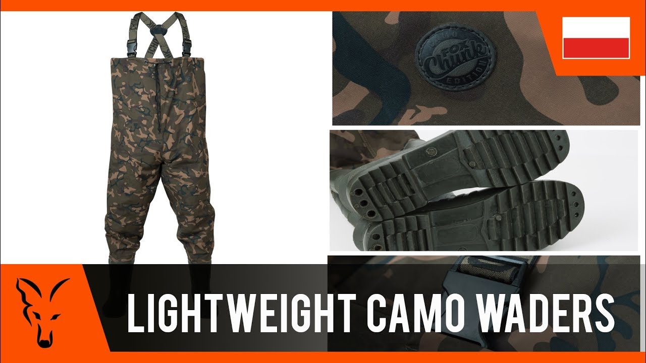 ***FOX CARP FISHING TV POLSKA*** Fox Chunk Camo Lightweight Waders