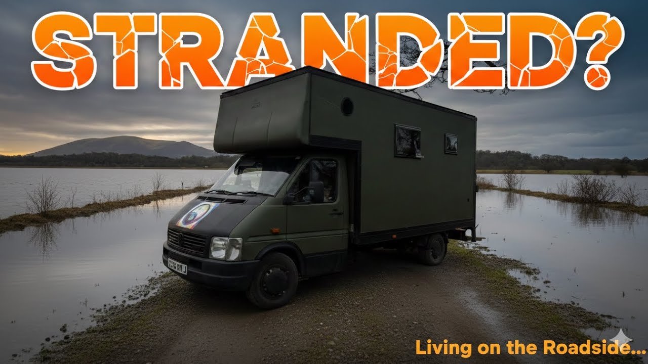SURROUNDED by Floods! (Stranded Roadside Living Reality)