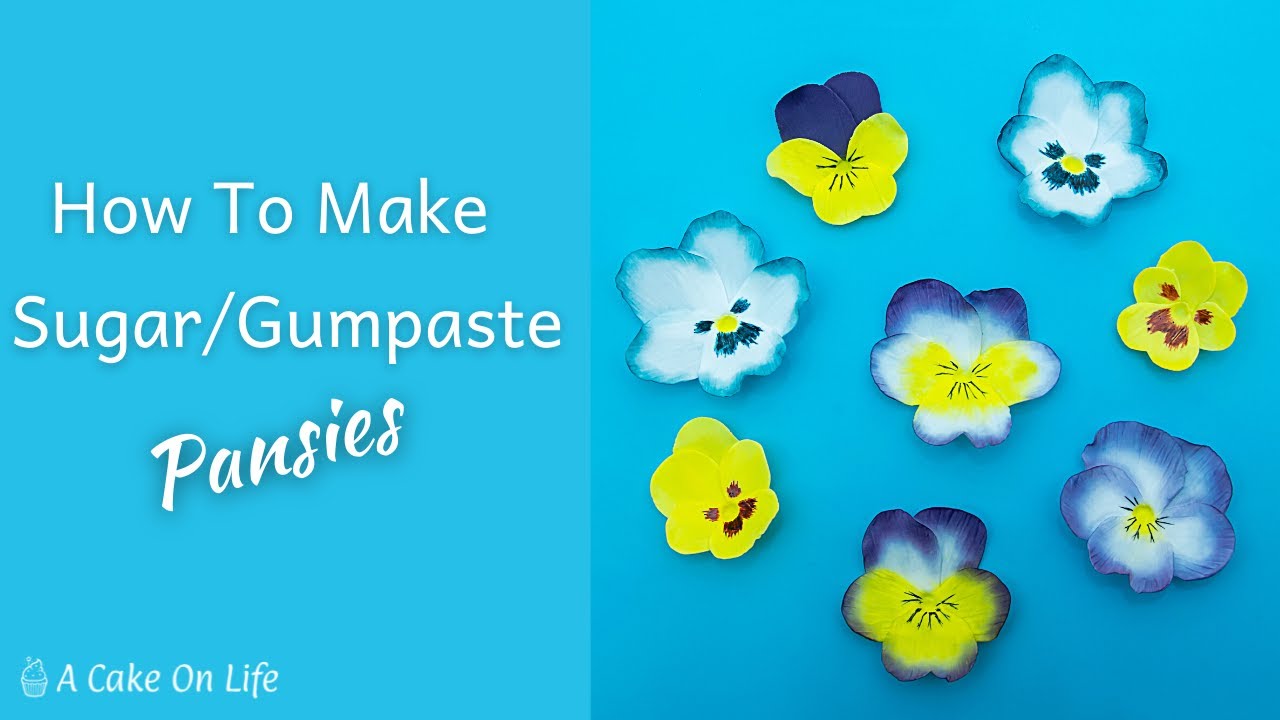 How To Make A Sugar Pansy/ Gumpaste Pansy Flower | Sugar/Gumpaste Pansy Tutorial.