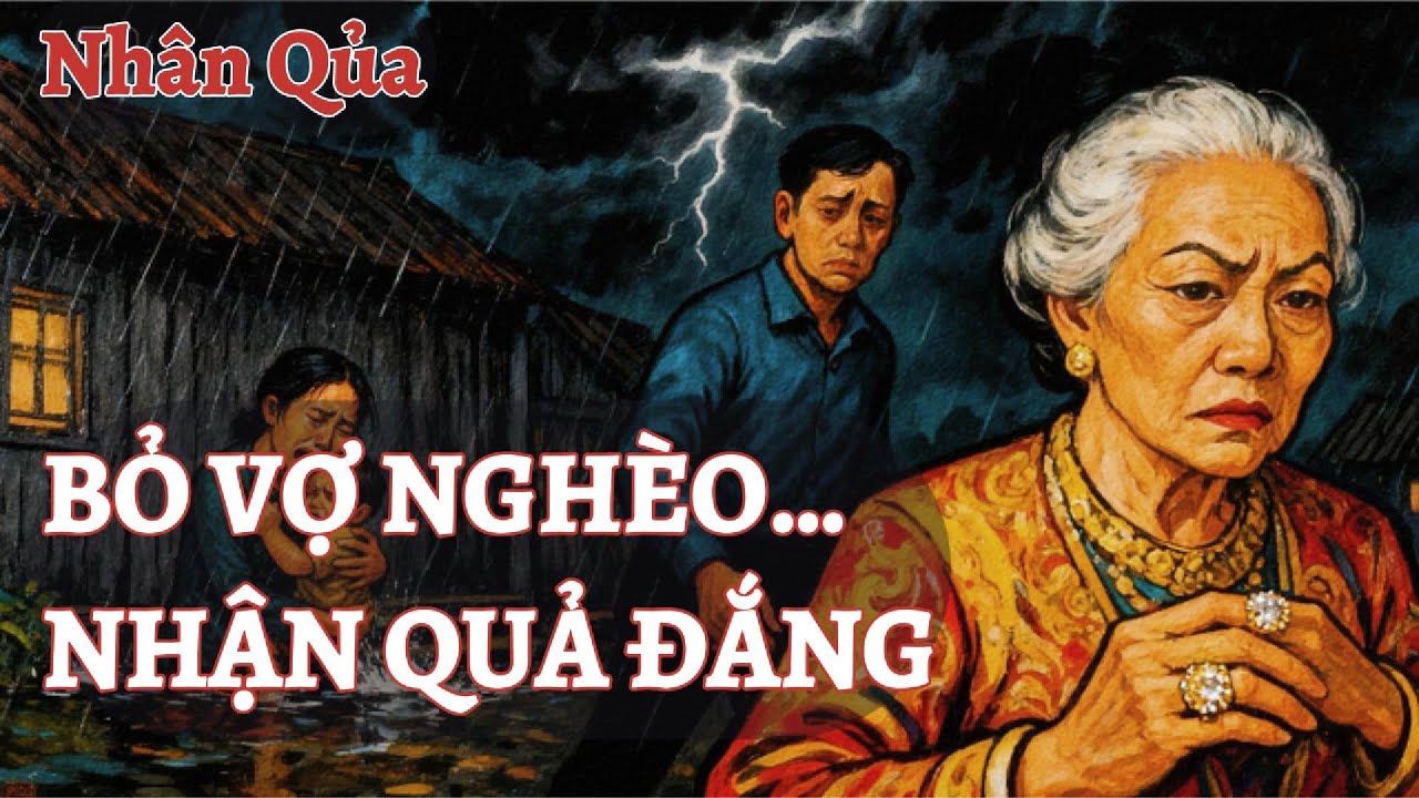 Bỏ Vợ Nghèo Con Thơ Theo Tình Già Giàu Có – Cái Kết Nhân Quả Khiến Cả Làng Rùng Mình!