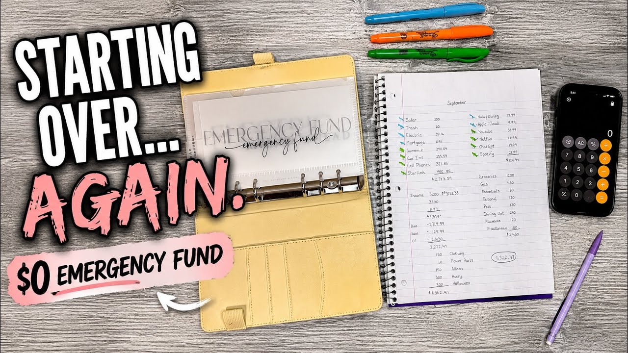 I'm Starting Over ... AGAIN! | Budget By Paycheck + Empty Emergency Fund