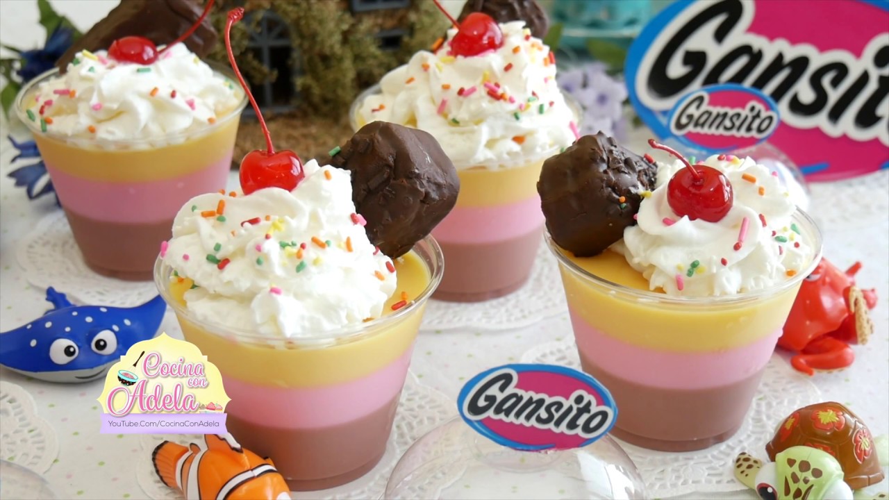 Gelatina de Gansito individuales para fiestas infantiles
