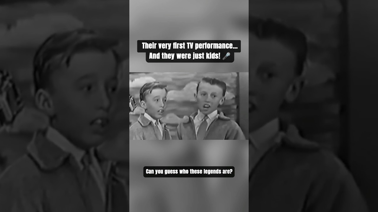 Три юных брата впервые выступают на телевидении, 1960 год 🎤