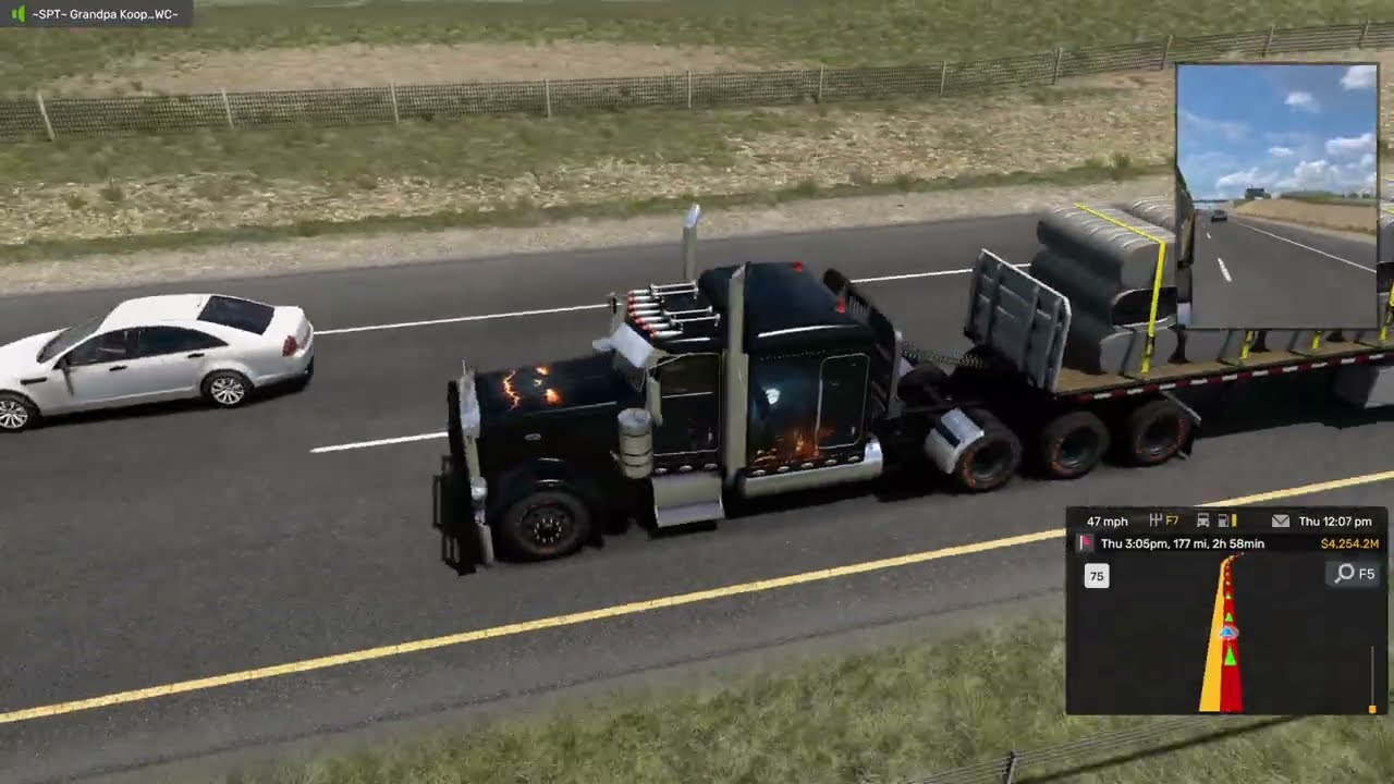 American Truck Simulator | Convoy | Cattle Equipment from Burlington to Rock Springs
