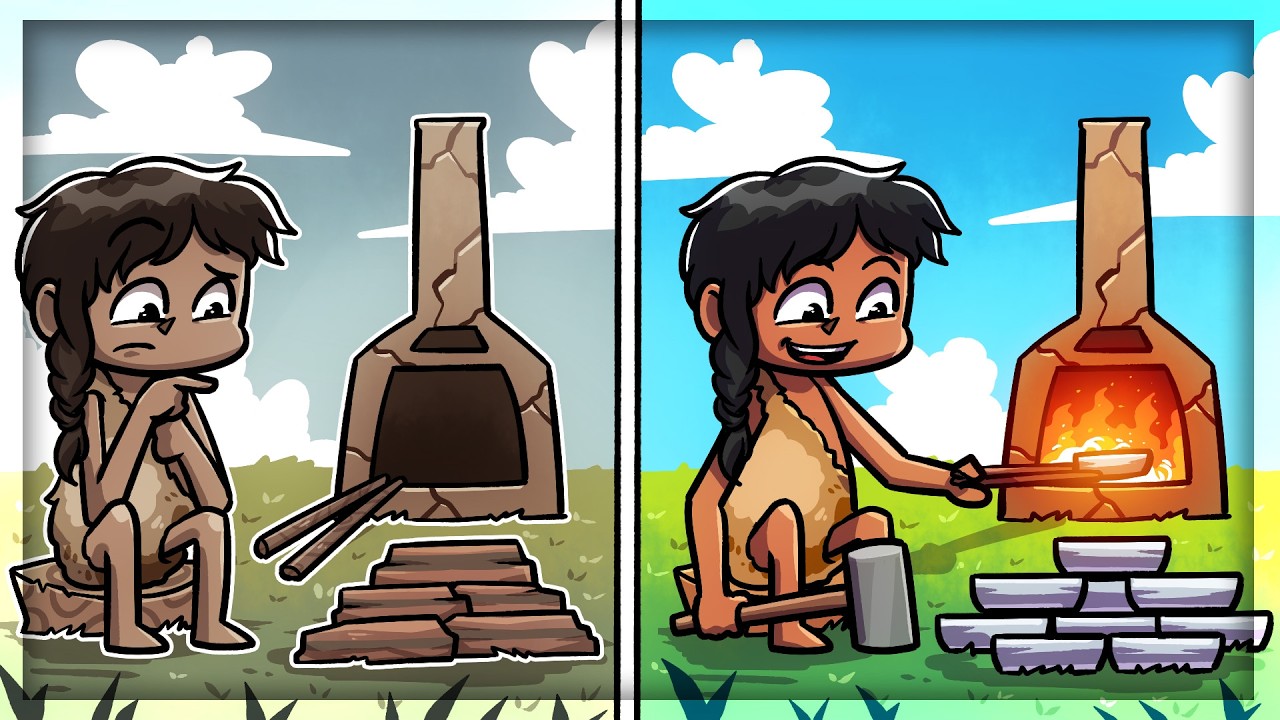 I Invented BLACKSMITHING for Our NEW CIVILIZATION in One Hour One Life!