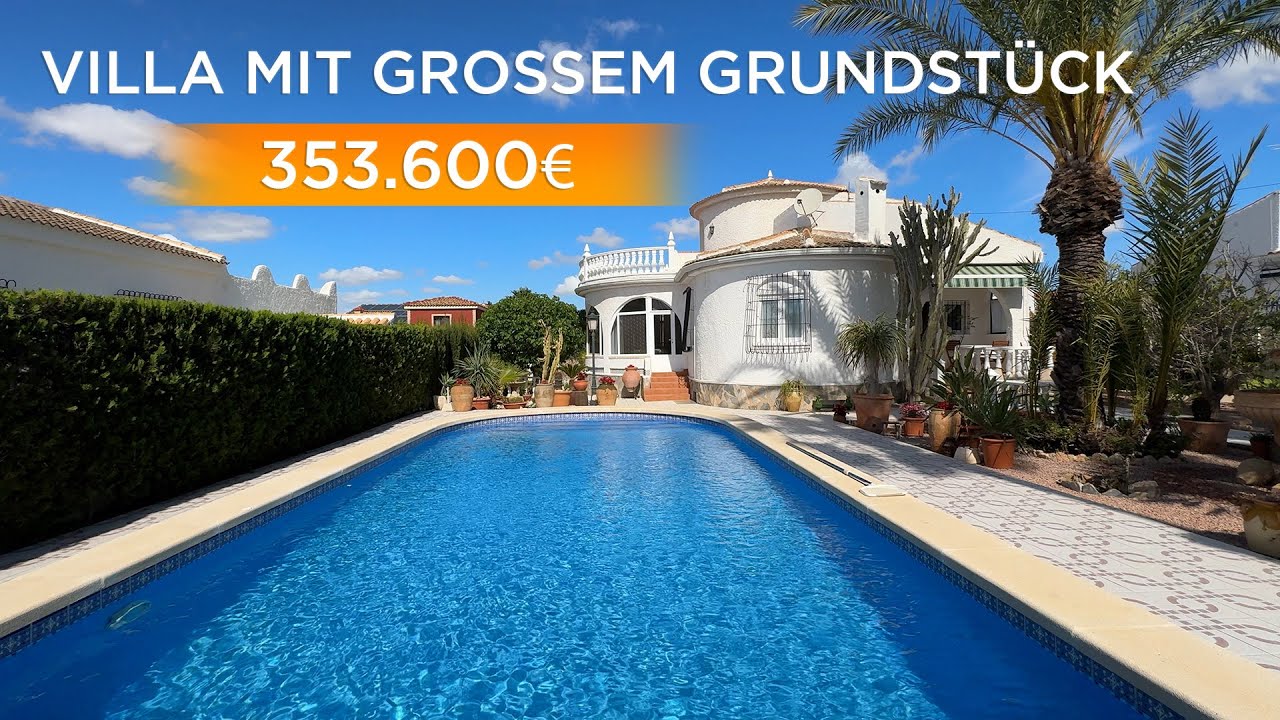 Haus in Spanien 🌊️🌴 Haus mit großem Grundstück und Schwimmbad in der Nähe von Torrevieja