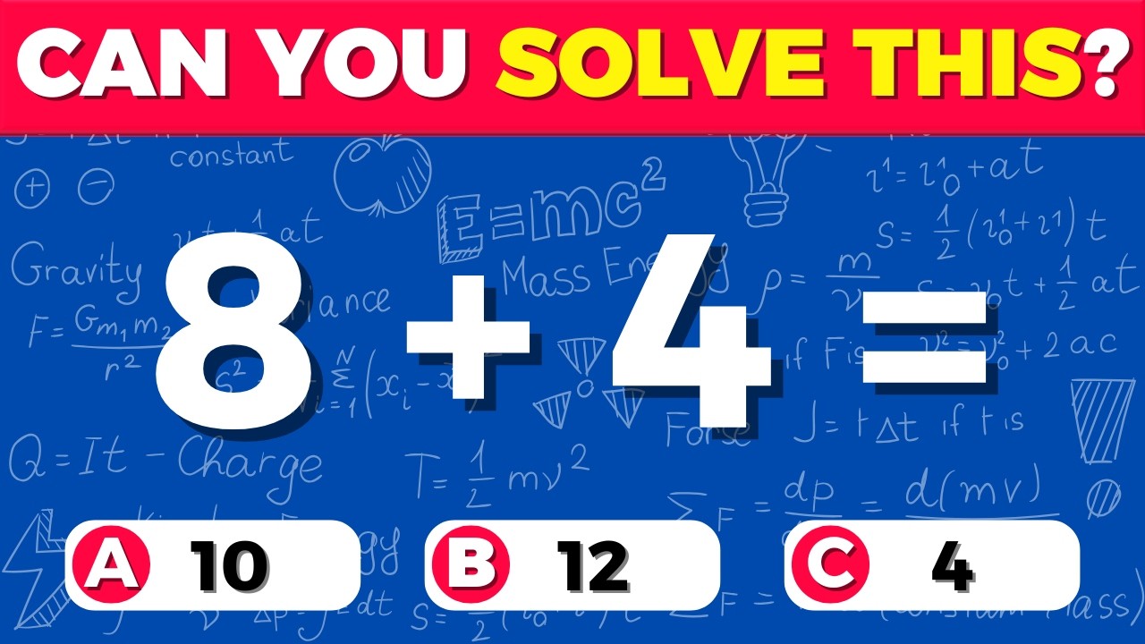 Can You Pass This Maths Quiz? | 50 Levels (Easy to Hard) ⏱️ 10 Seconds Each