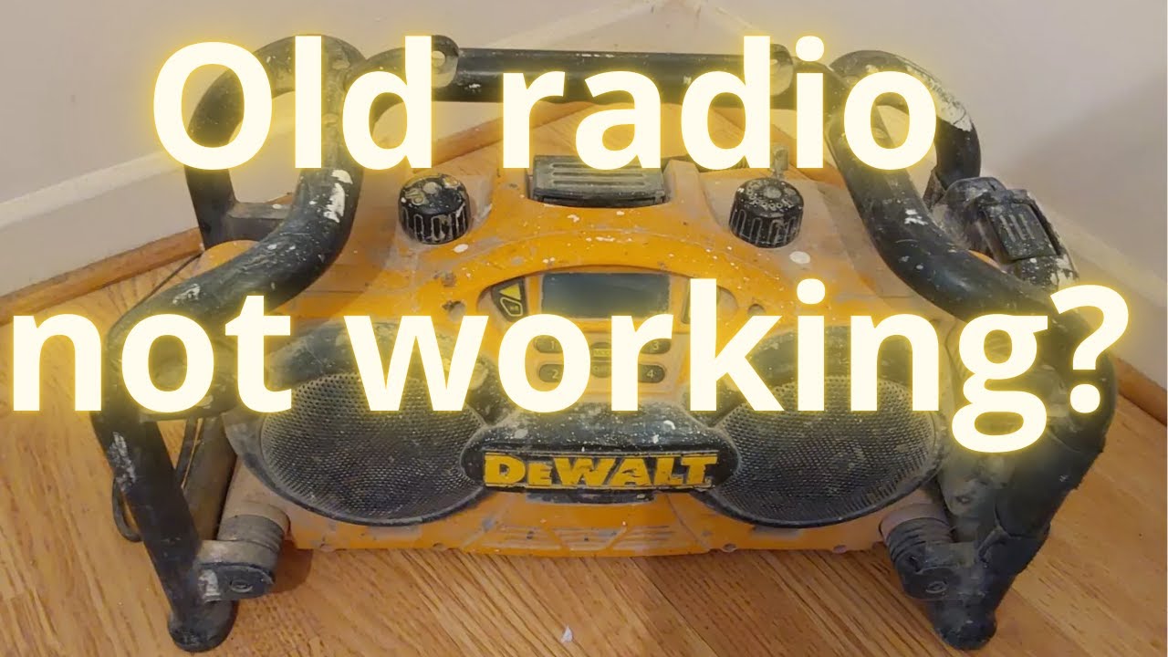 Old dewalt work site radio DC011 will not turn on repair switch problem