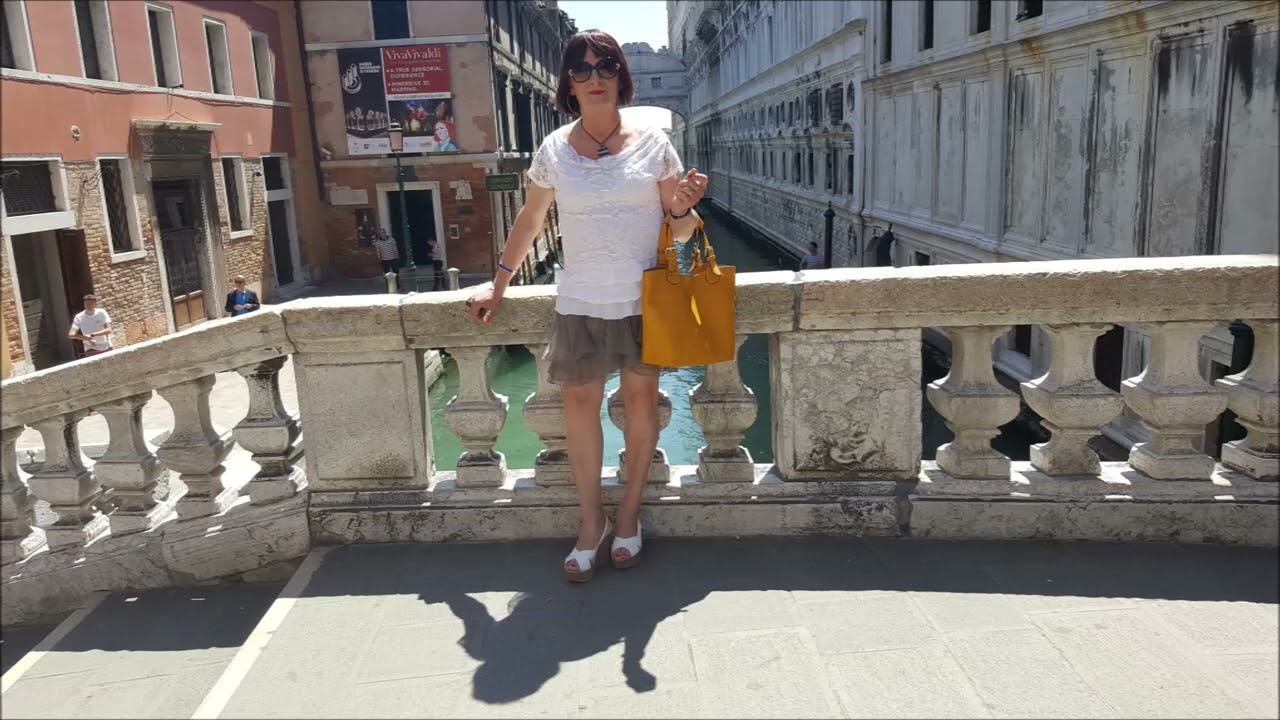 Crossdresser outing at Venice
