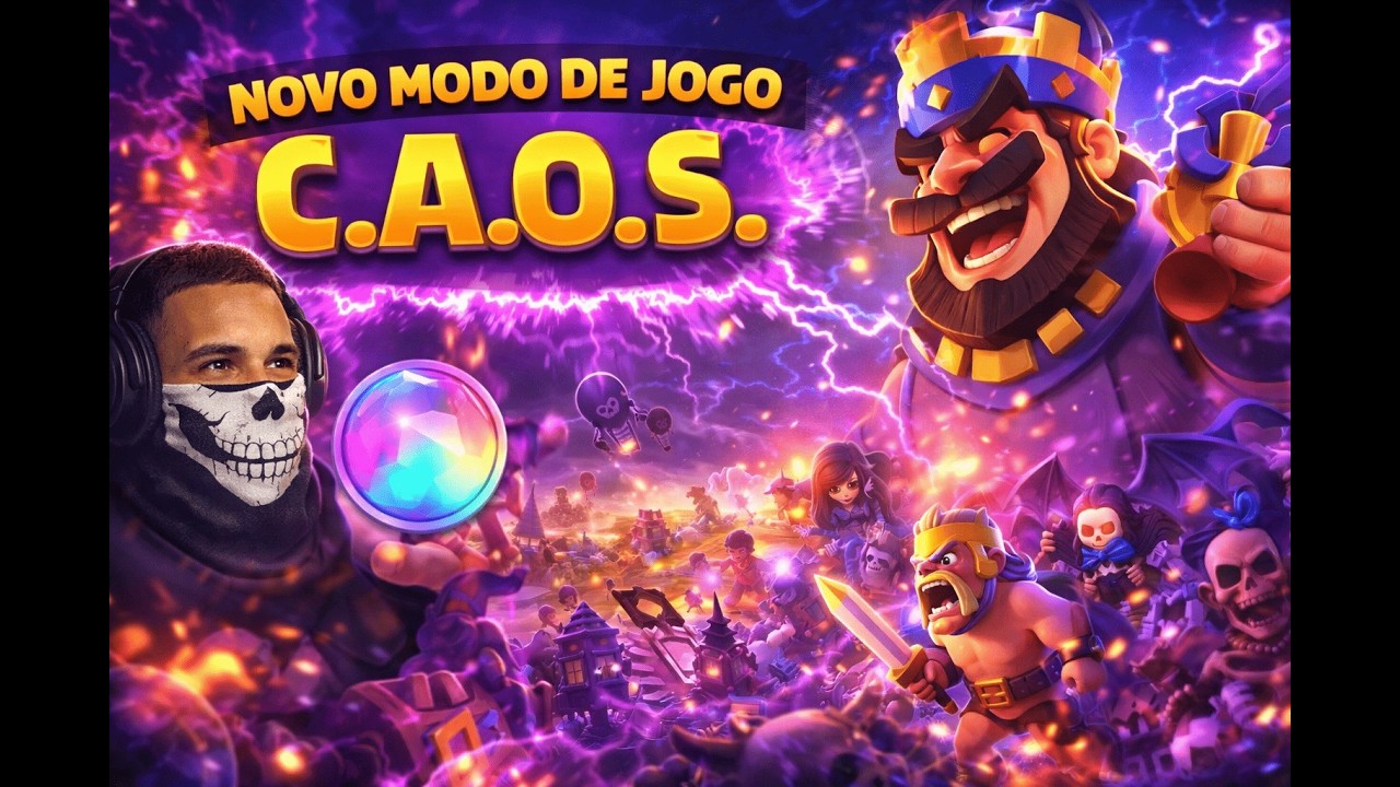 🔴  Novo modo de Jogo C.A.O.S no CLASH ROYALE 🔥